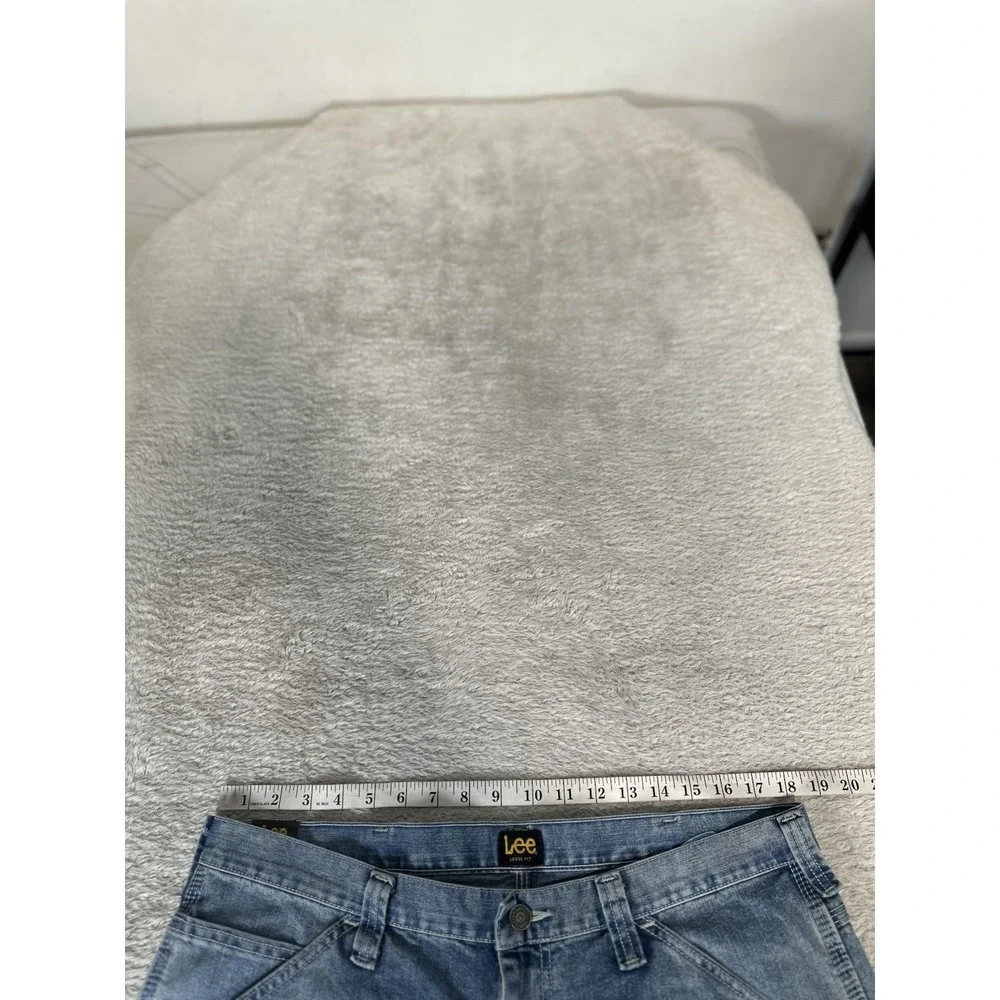 Lee Men's Straight Leg Loose Fit Cargo Carpenter 100% Cotton Denim Jeans 36x30